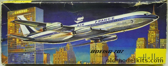 Heller 1/125 Boeing 707 Air France Chaleau de Chambord, L700 plastic model kit